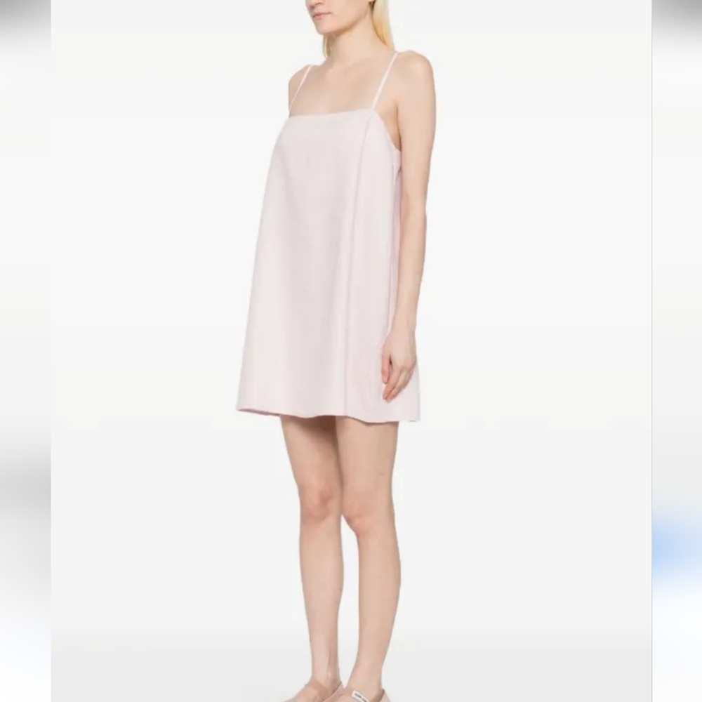 ASOS DESIGN Trapeze Mini Cami Dress Washed Pink Tie Straps Square Neck NWT Sz 4 - Picture 9 of 16